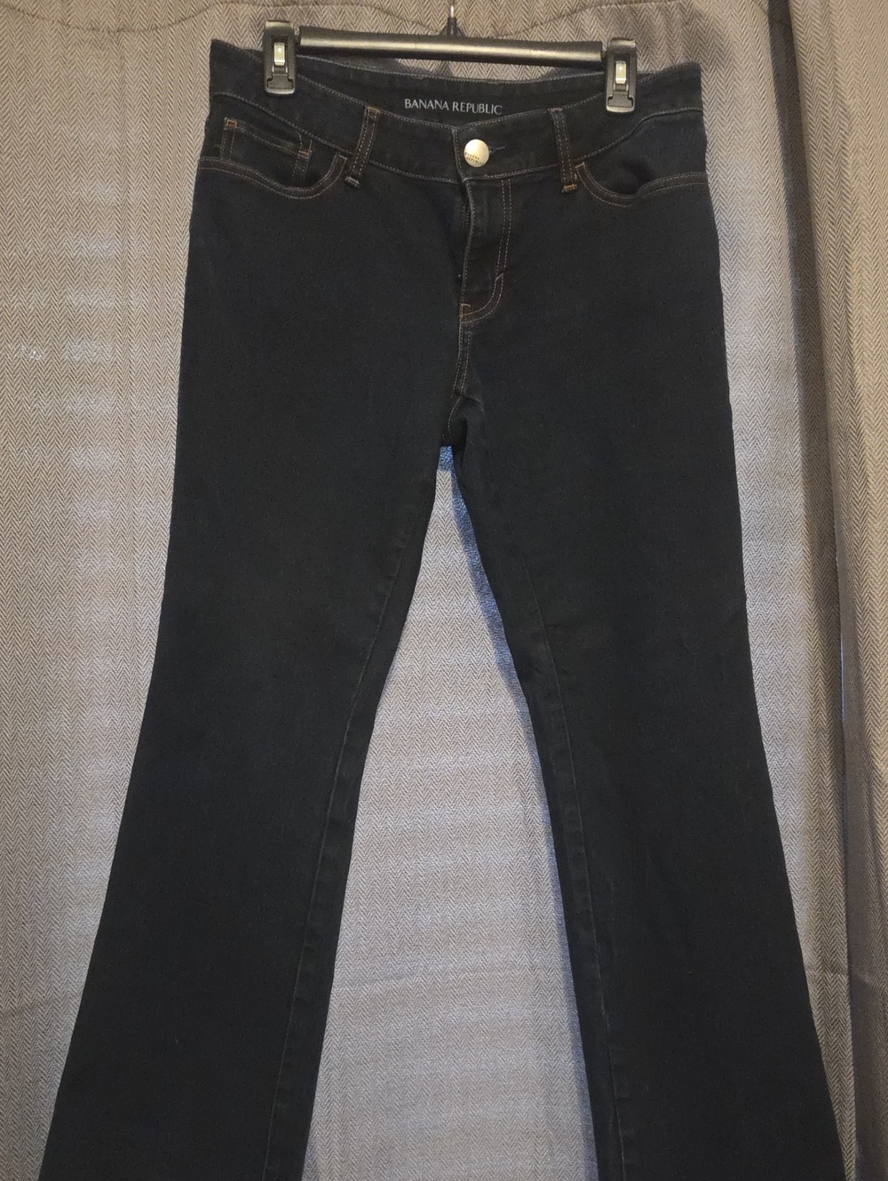 Banana Republic Women's Dark Blue Wide Leg Jeans
